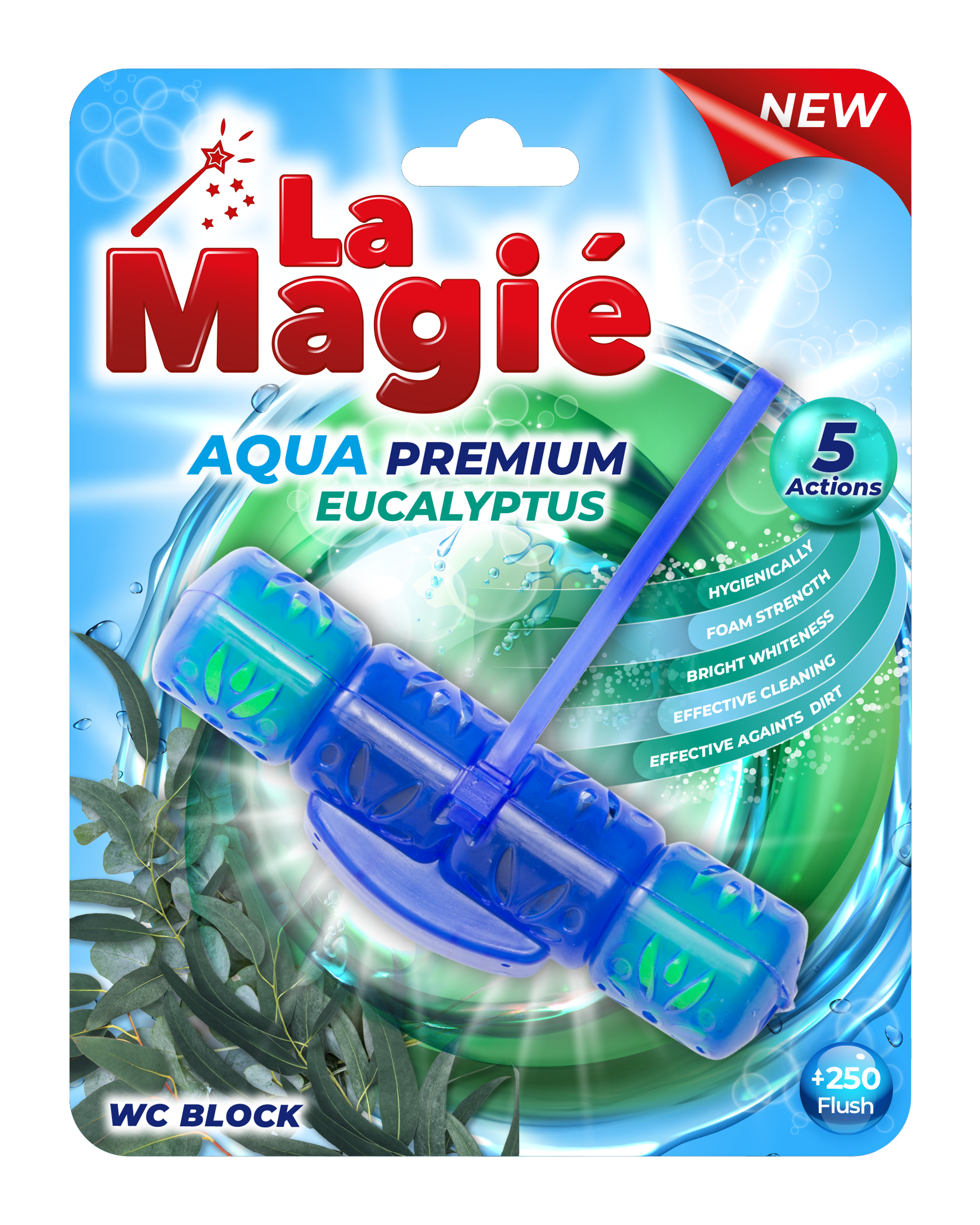 LA MAGIÉ AQUA PREMIUM WC BLOCK 40 G ECUALYPTUS